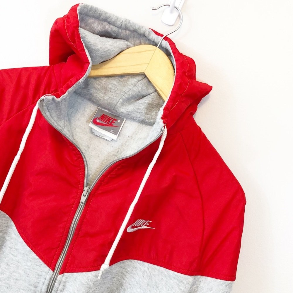 Vintage Nike Jacket Coat Zip Up 90’s Rare XL Red - Picture 2 of 6